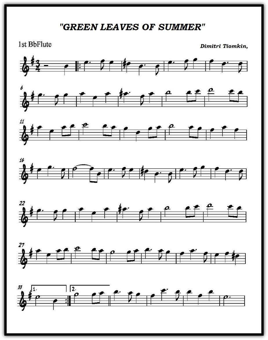 Green Leaves of Summer